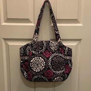 VERA BRADLEY Quilted GLENNA Tote Bag CANTERBERRY MAGENTA
